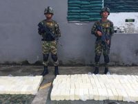 Foto 01. Tropas logran la incautación de 300 kilos de queso doble crema avaluados aproximadamente en $1.500.000