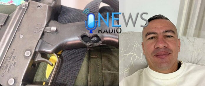 Los tiros eran centrados y a un proyectil le desvió la velocidad la empuñadura del fusil.